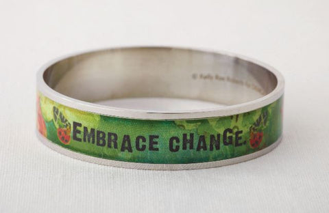 Kelly Rae Roberts Bangle Bracelet-Embrace Change **