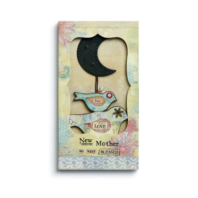 Kelly Rae Roberts Ornament Card- New Mother