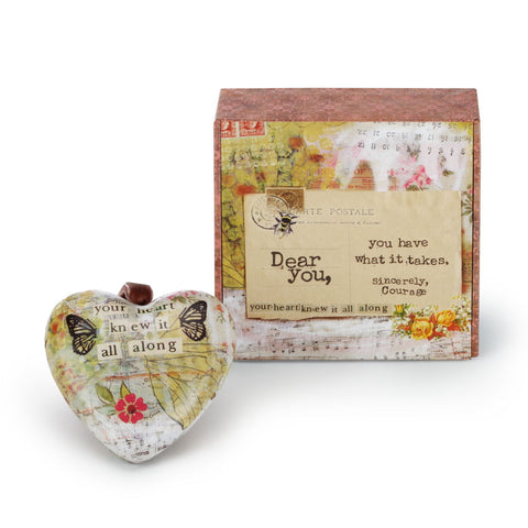Kelly Rae Roberts What It Takes Boxed Heart Ornament **