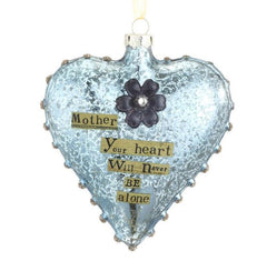 Kelly Rae Roberts Glass Heart Ornament-Mother